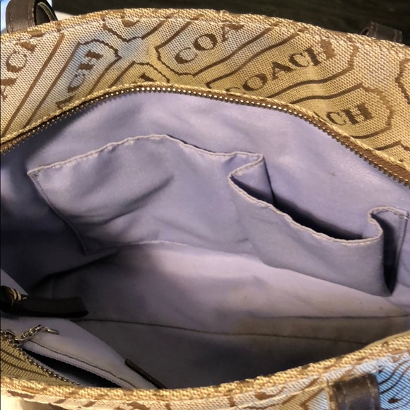 VINTAGE Brown Classic Coach Purse - Picture 6 of 7